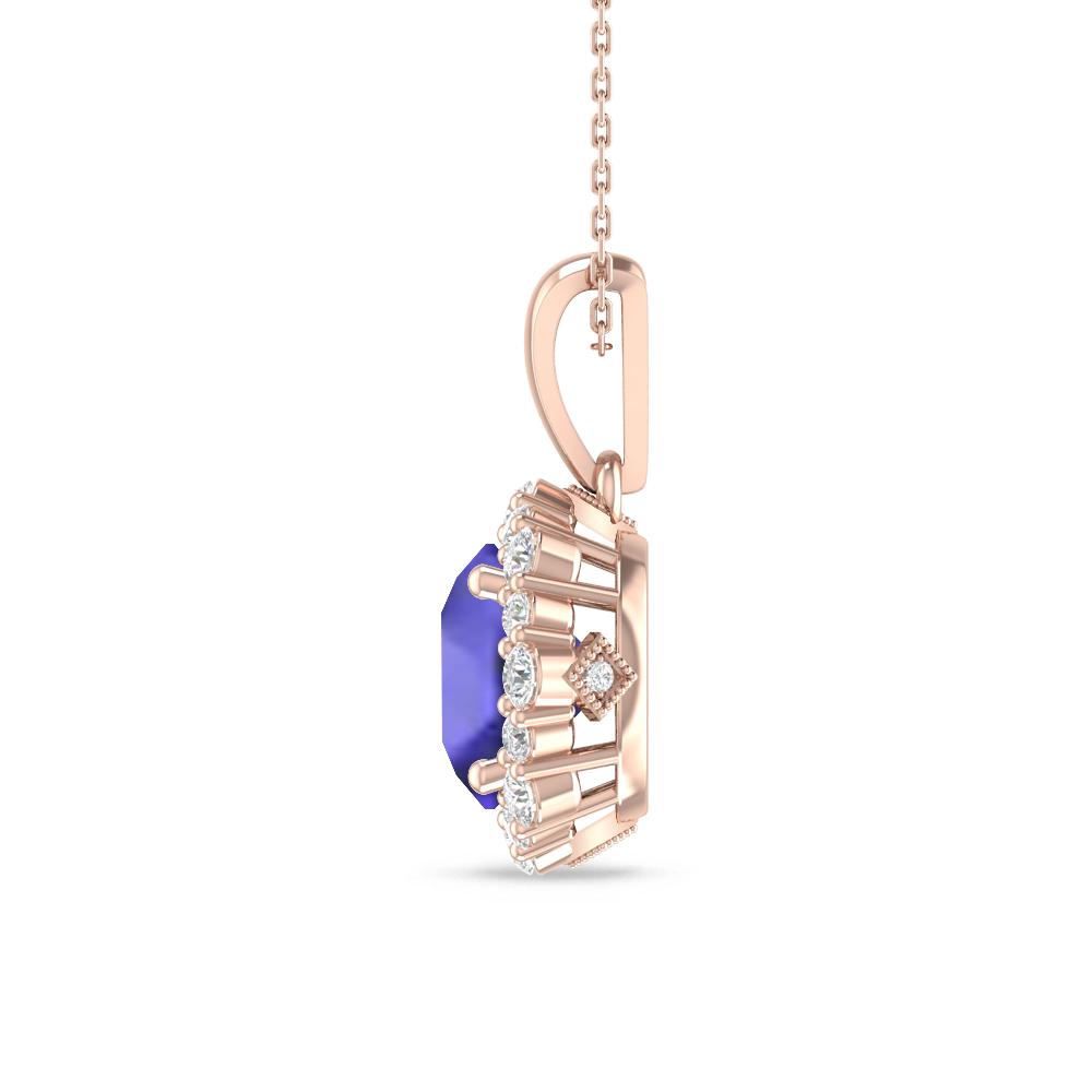 Rose Gold - Tanzanite