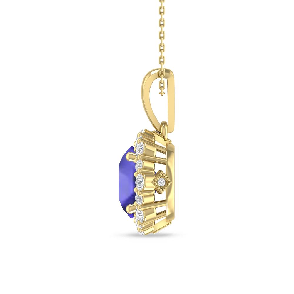 Yellow Gold - Tanzanite