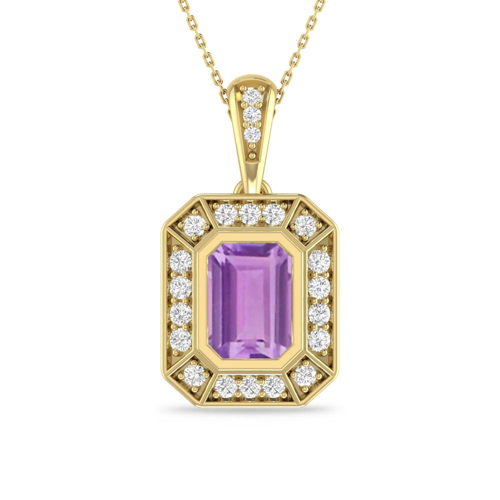 Yellow Gold - Amethyst