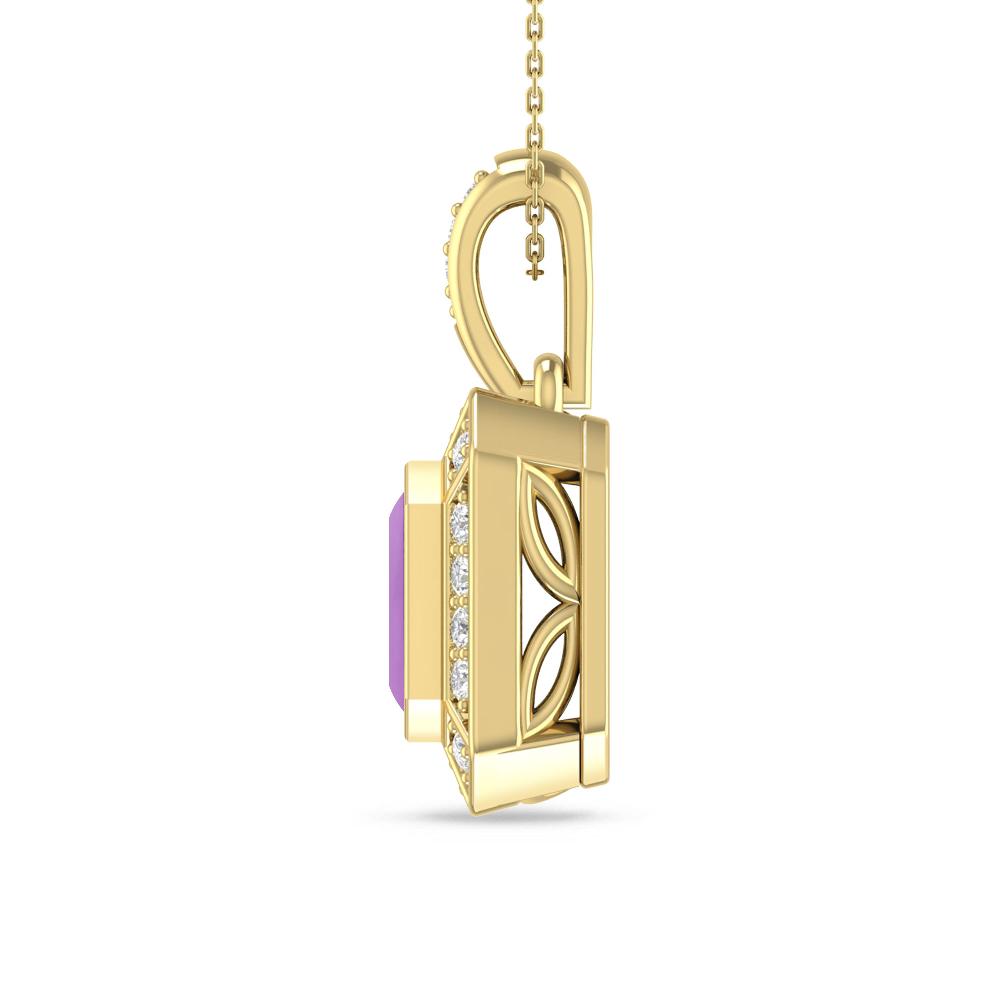 Yellow Gold - Amethyst