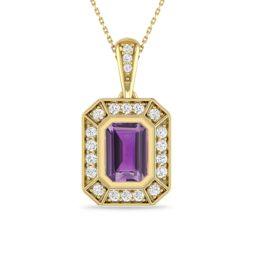 Yellow Gold - Amethyst