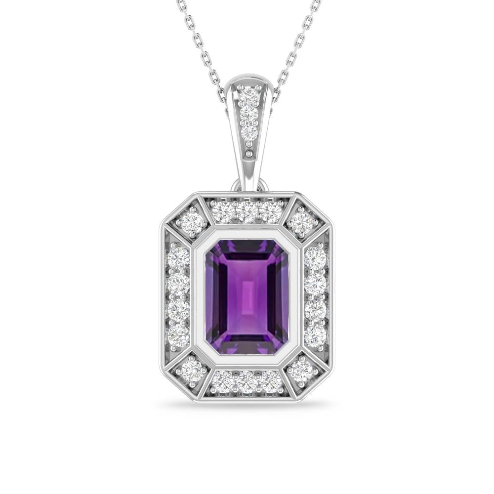 White Gold - Amethyst