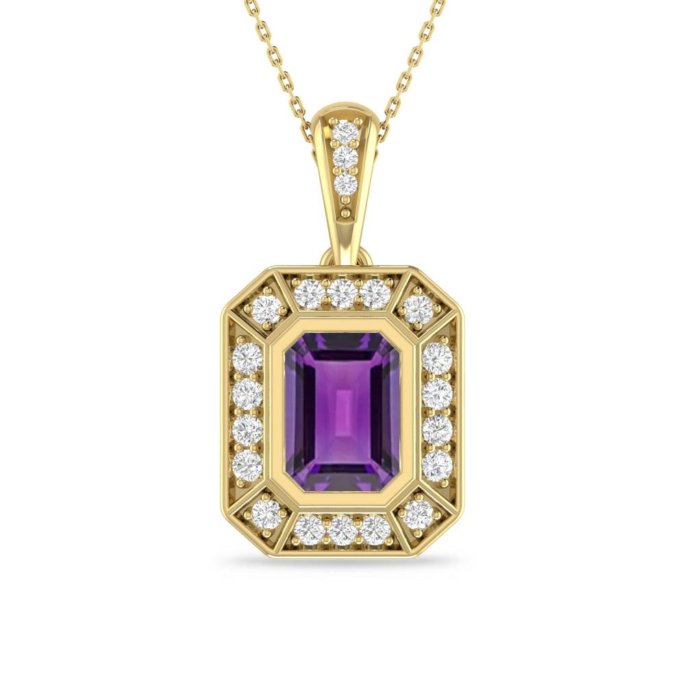 Yellow Gold - Amethyst