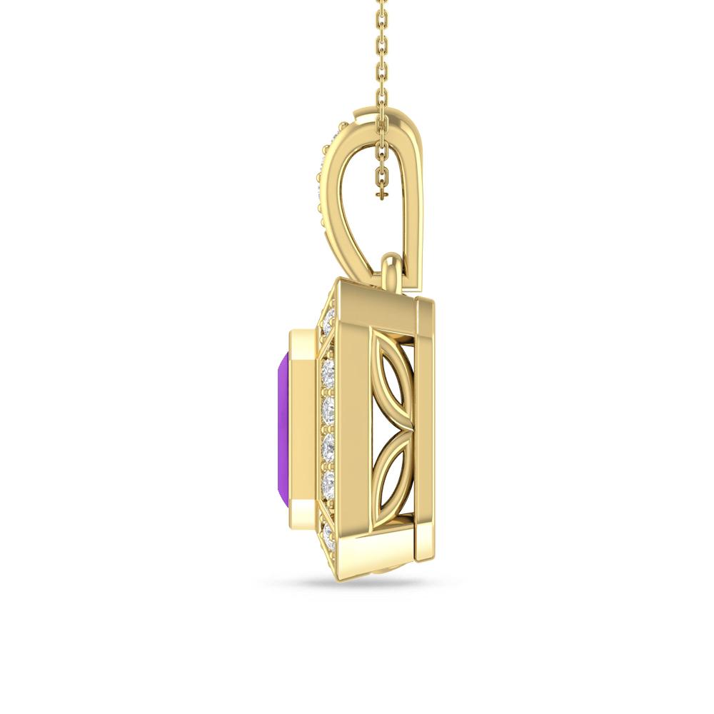 Yellow Gold - Amethyst