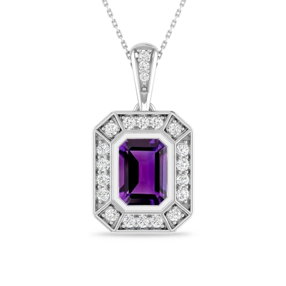 White Gold - Amethyst