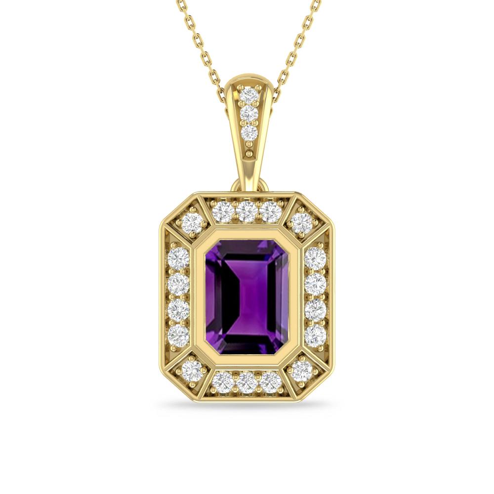 Yellow Gold - Amethyst