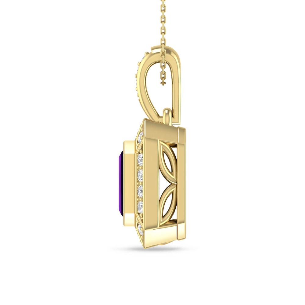 Yellow Gold - Amethyst