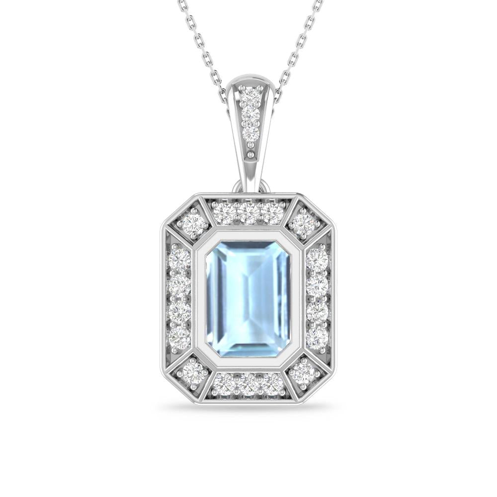 White Gold - Aquamarine