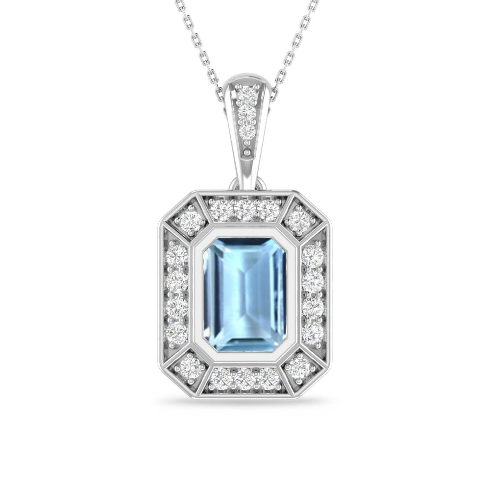 White Gold - Aquamarine
