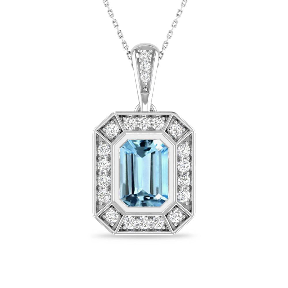 White Gold - Aquamarine