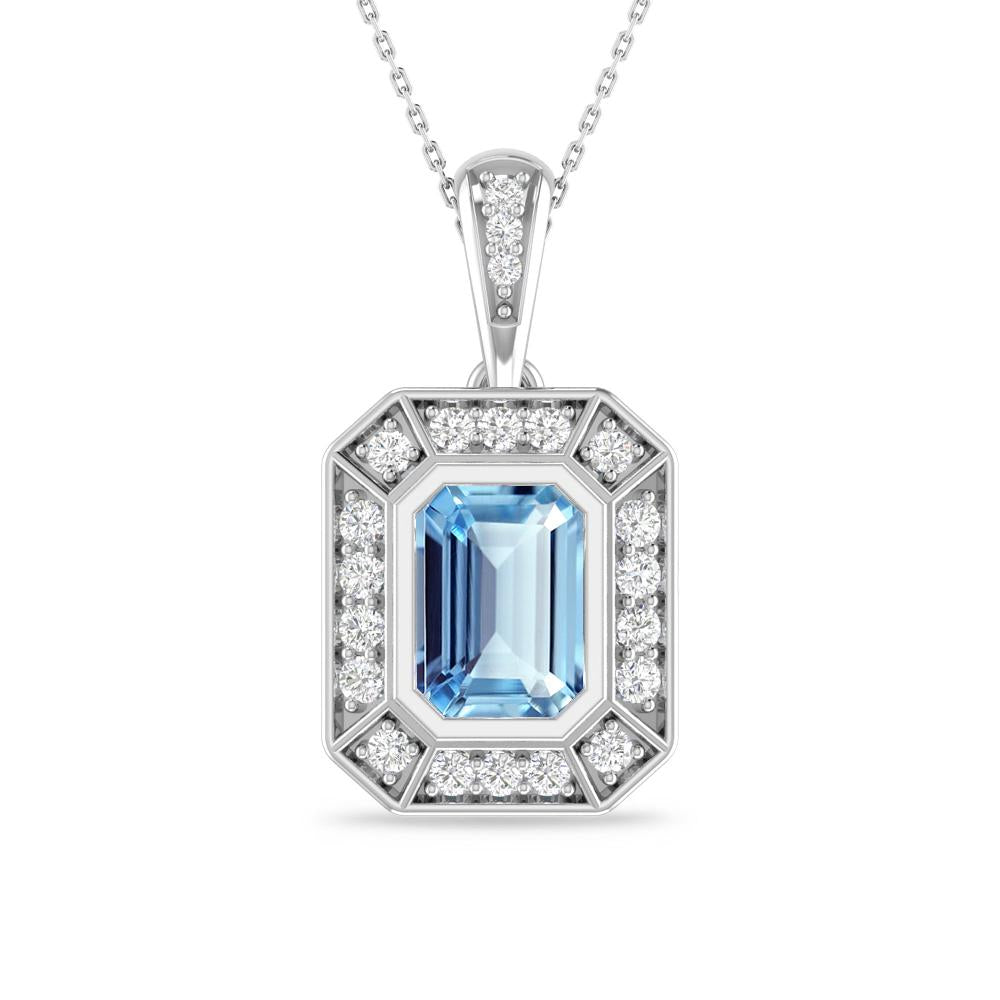White Gold - Aquamarine