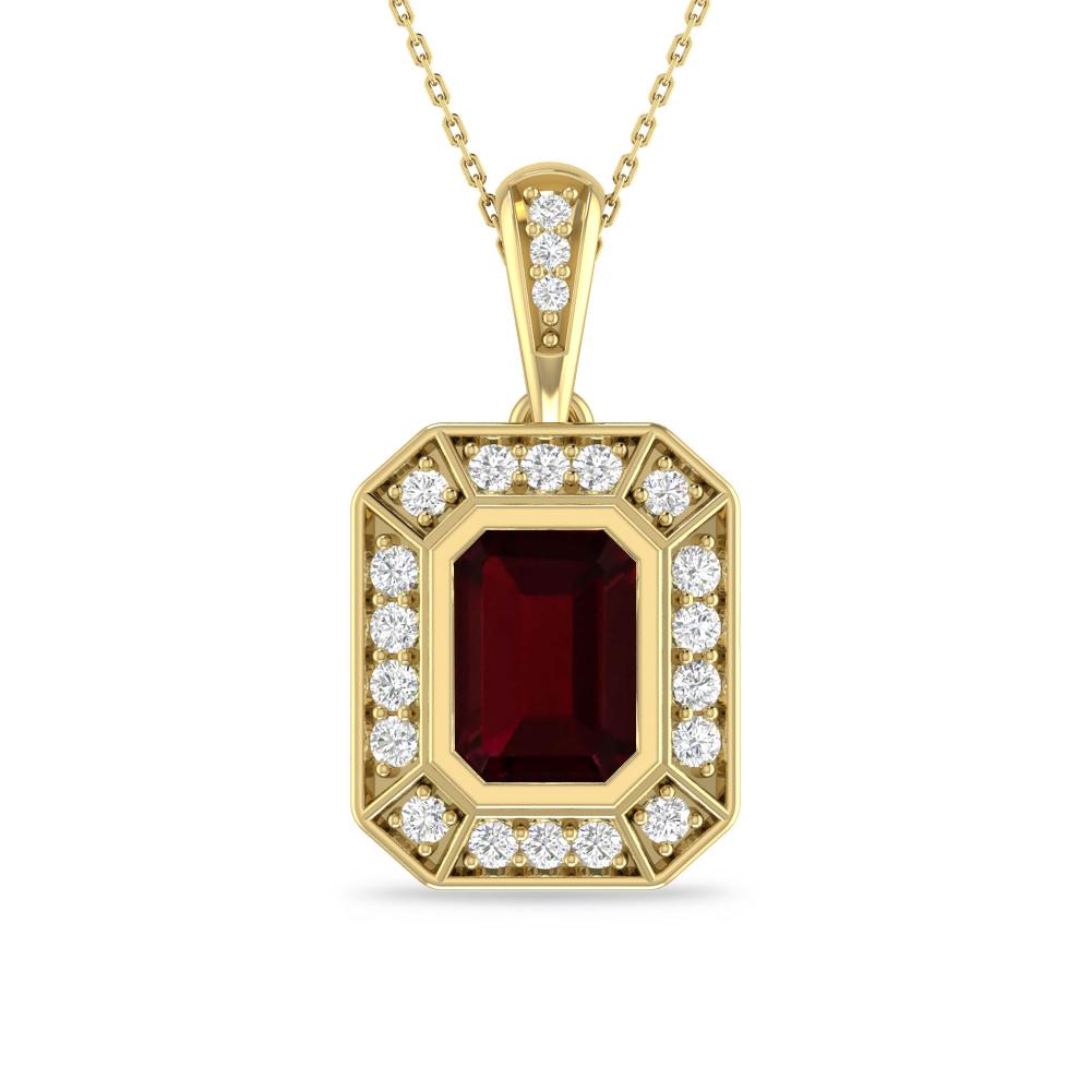 Yellow Gold - Garnet