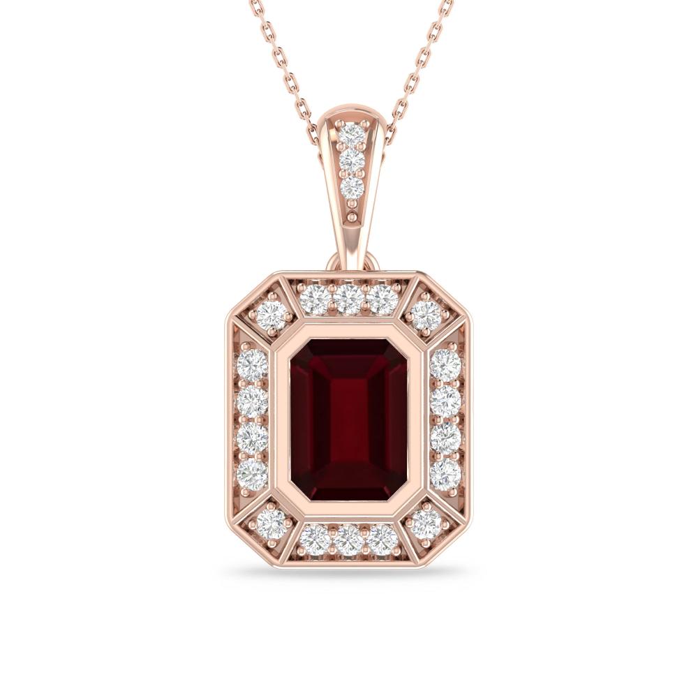 Rose Gold - Garnet