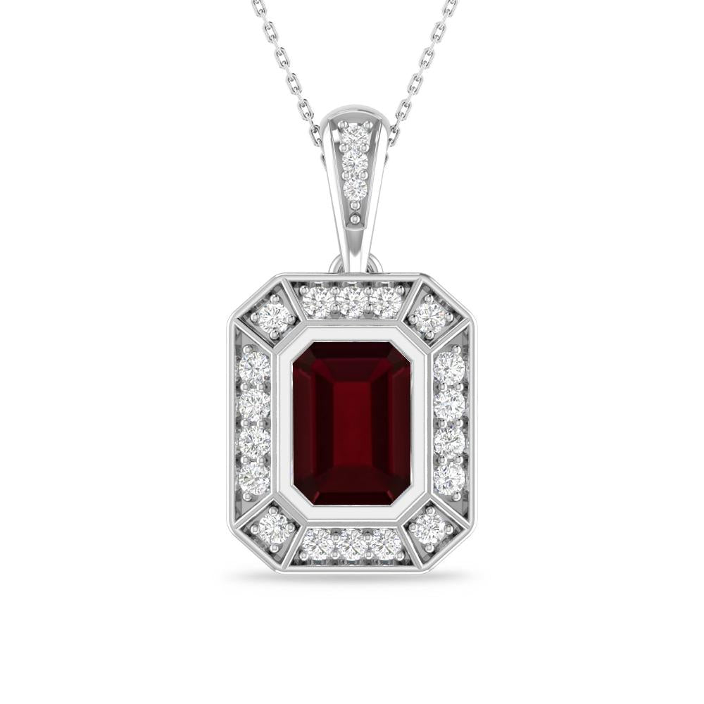 White Gold - Garnet