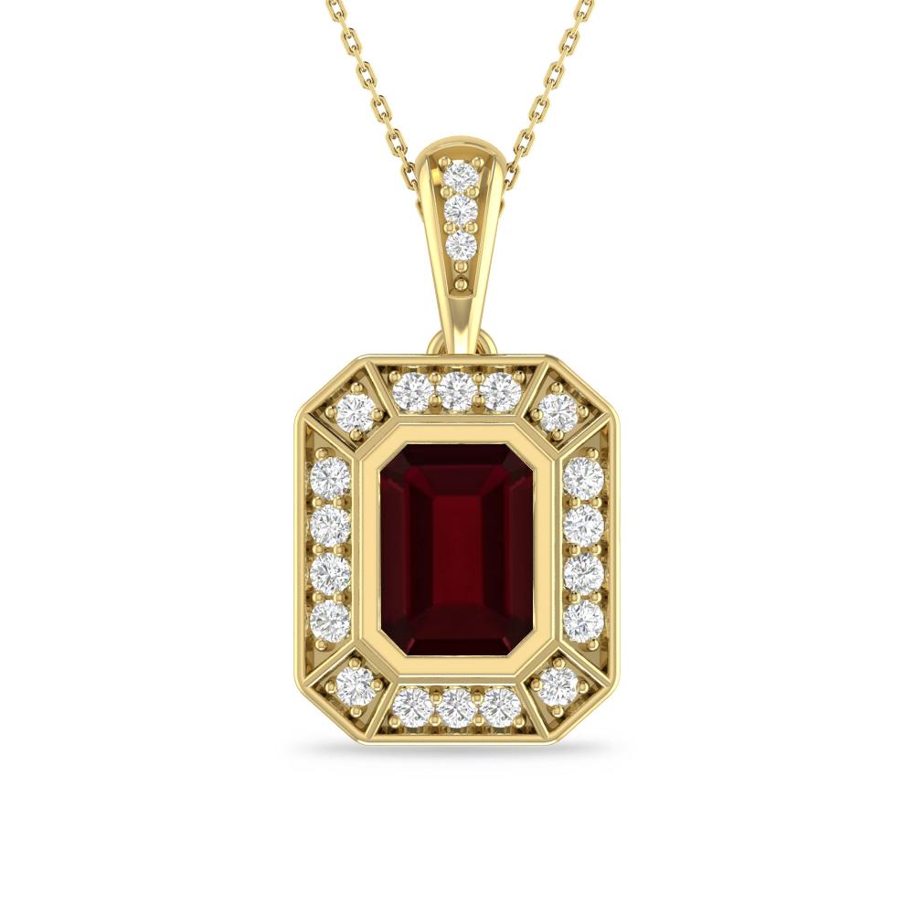 Yellow Gold - Garnet