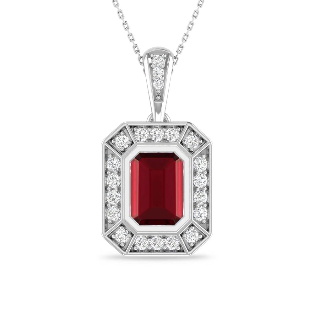 White Gold - Garnet