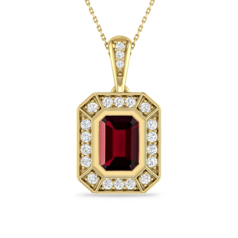 Yellow Gold - Garnet