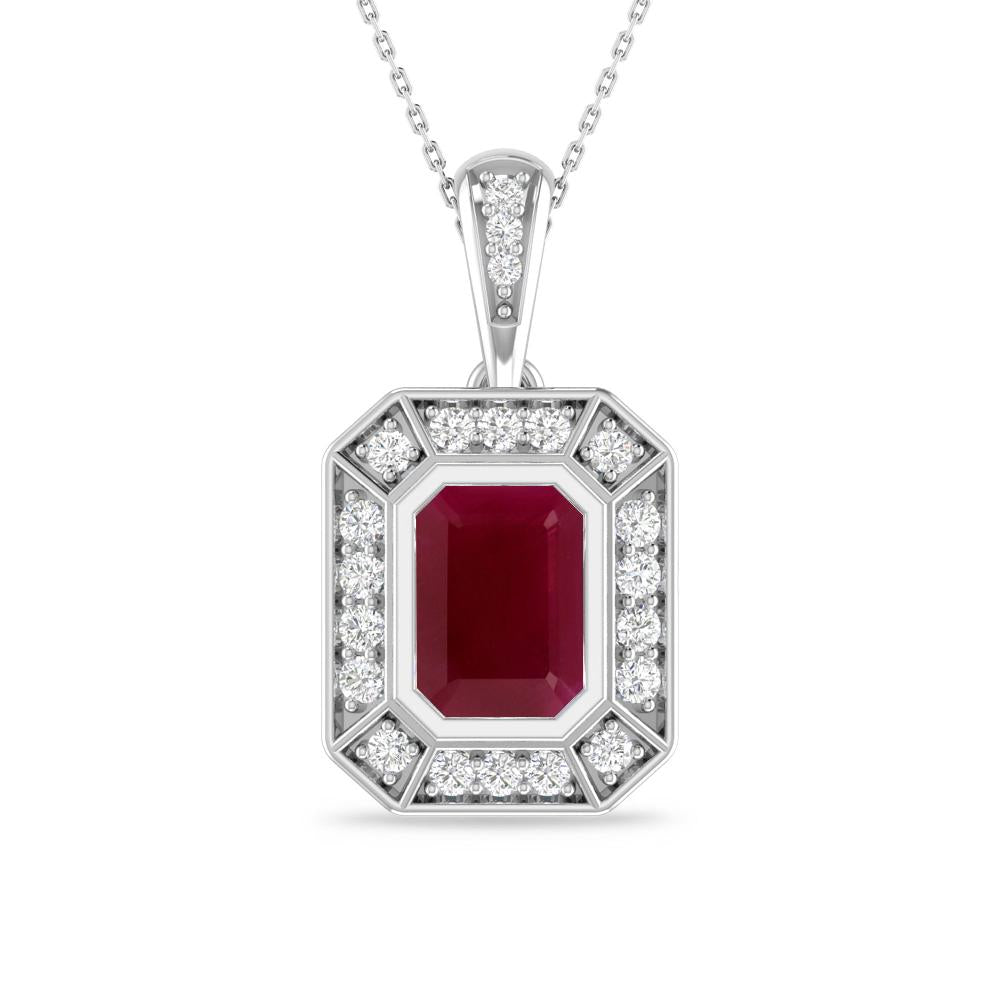 White Gold - Ruby