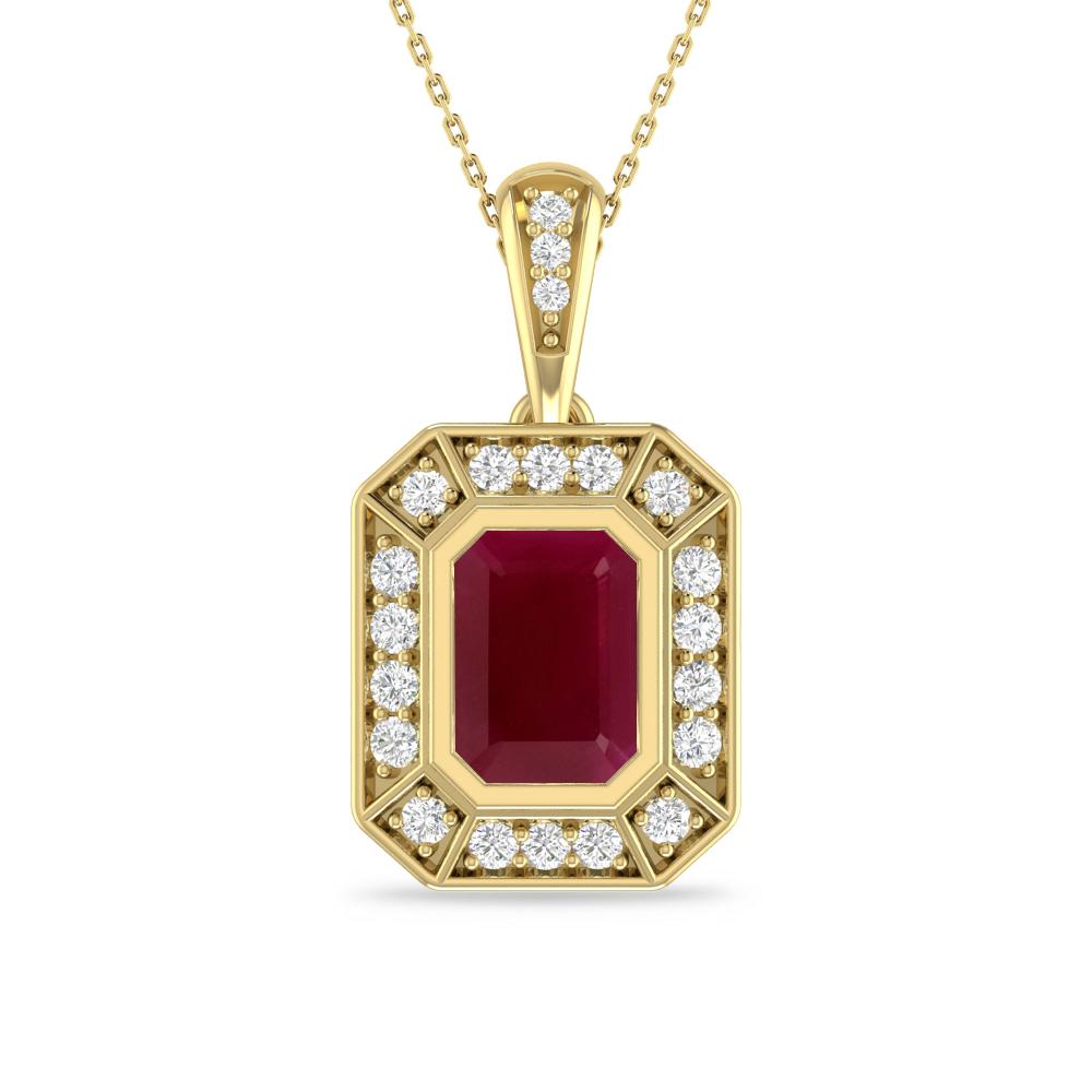 Yellow Gold - Ruby