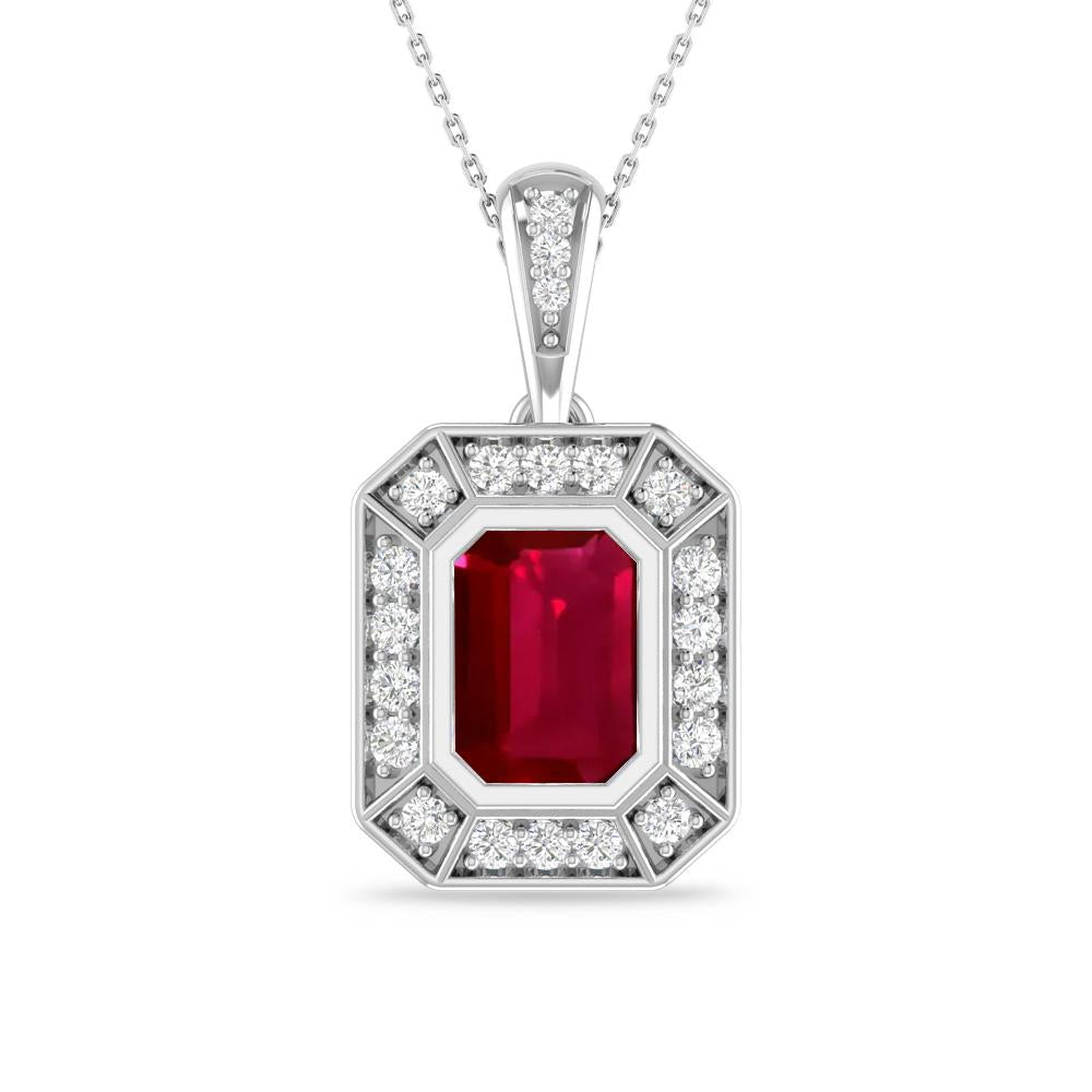 White Gold - Ruby