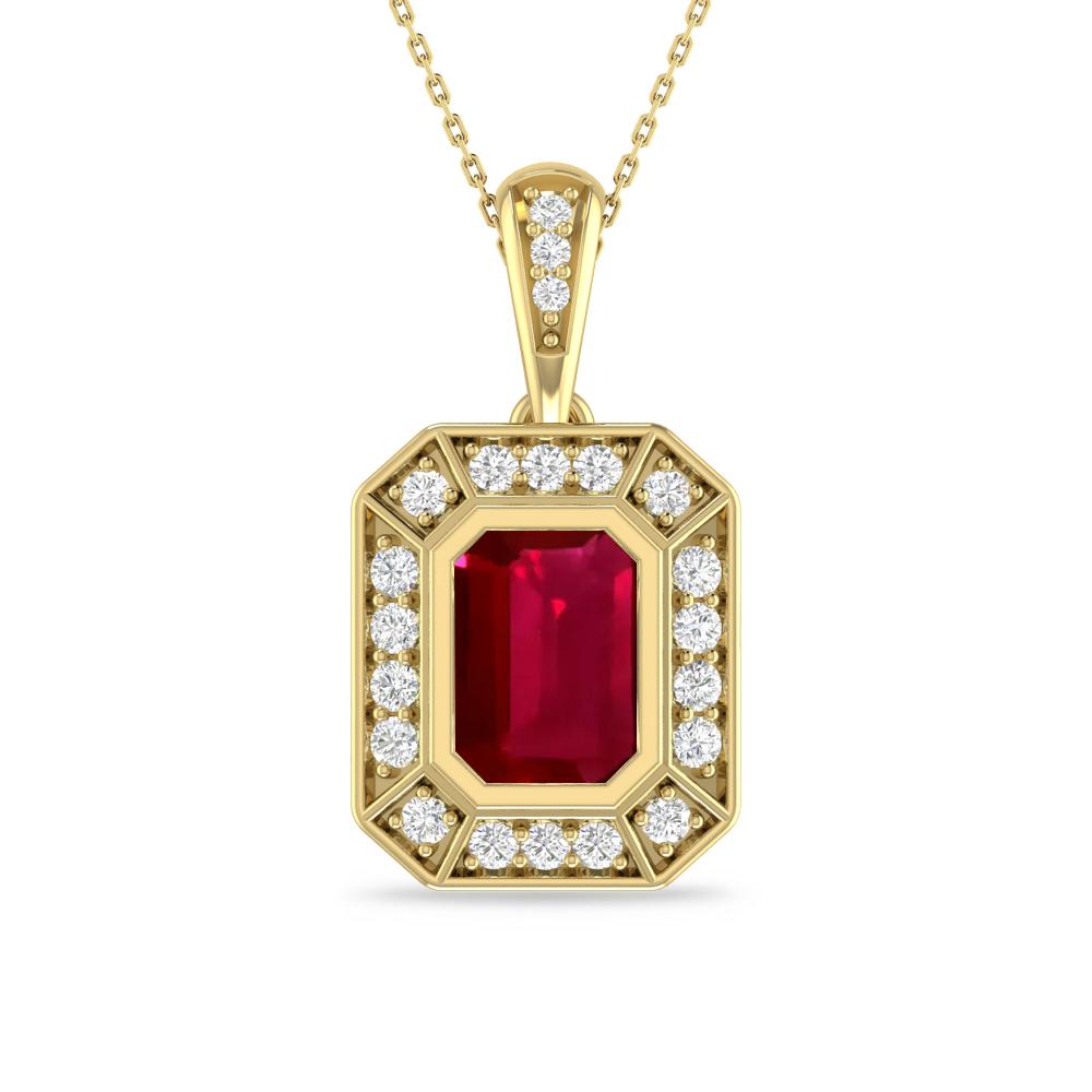 Yellow Gold - Ruby