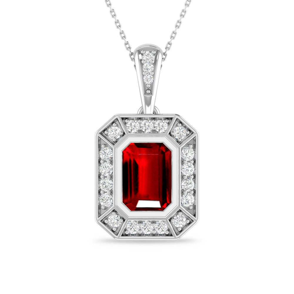 White Gold - Ruby