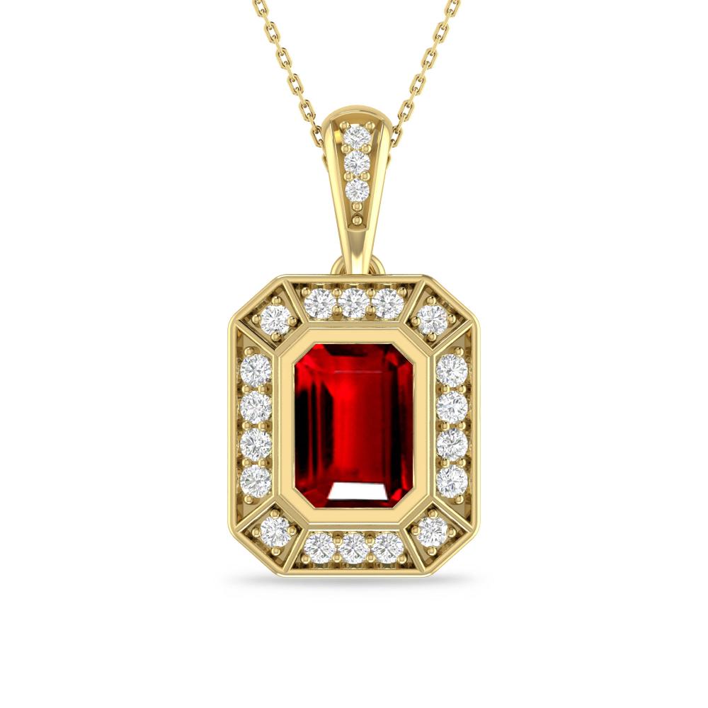 Yellow Gold - Ruby