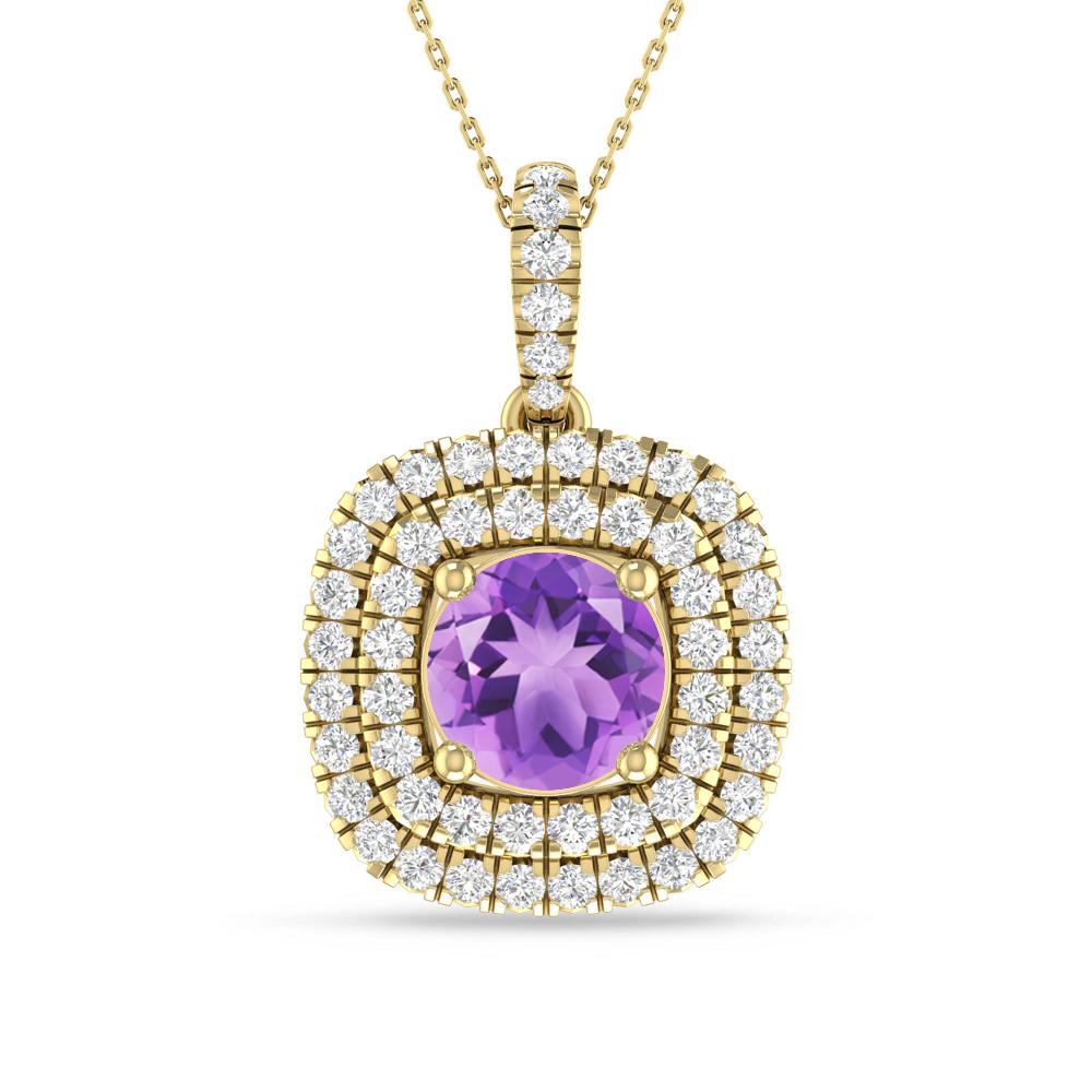 Yellow Gold - Amethyst