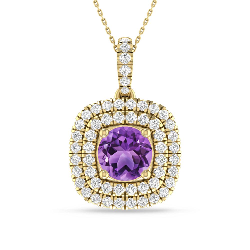 Yellow Gold - Amethyst