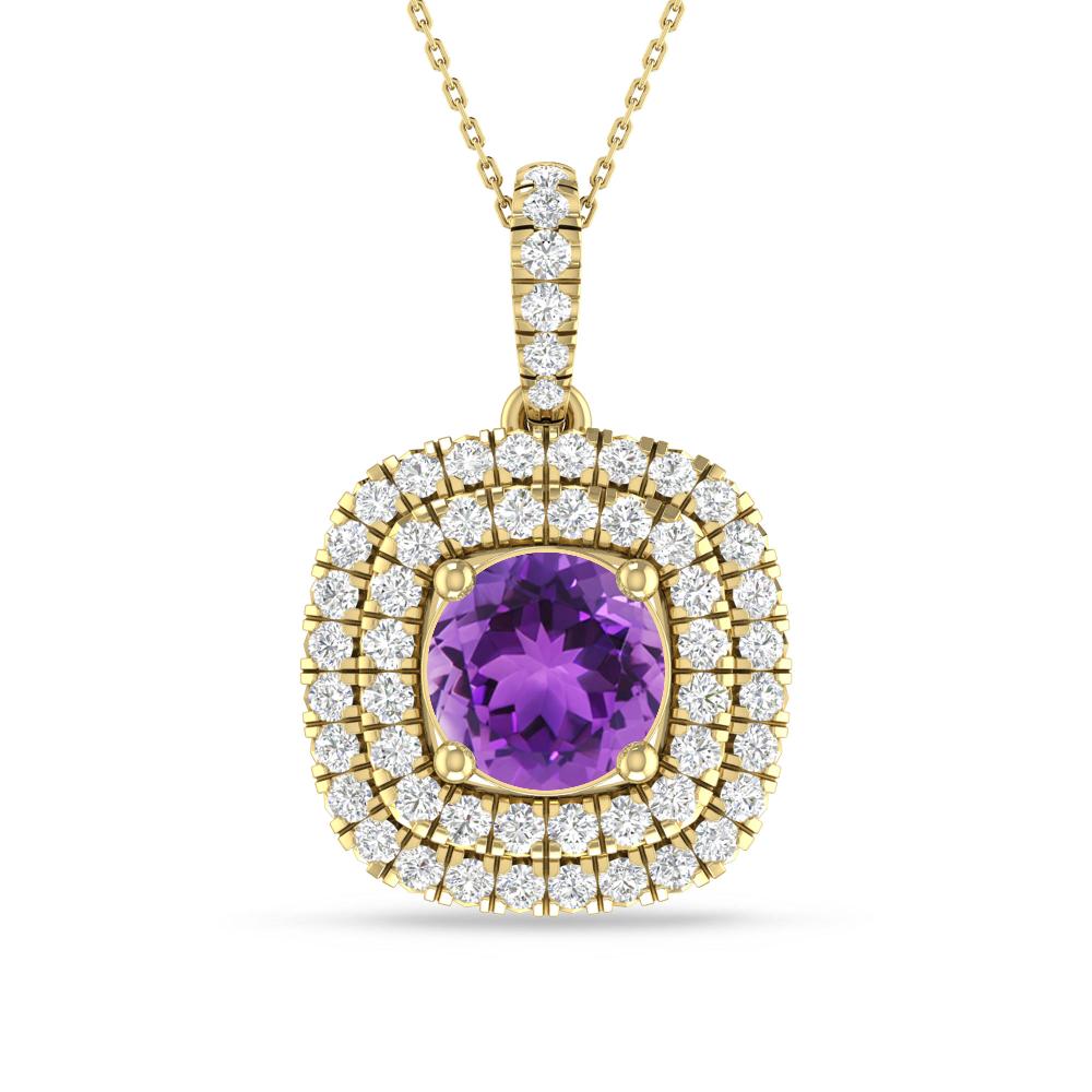 Yellow Gold - Amethyst