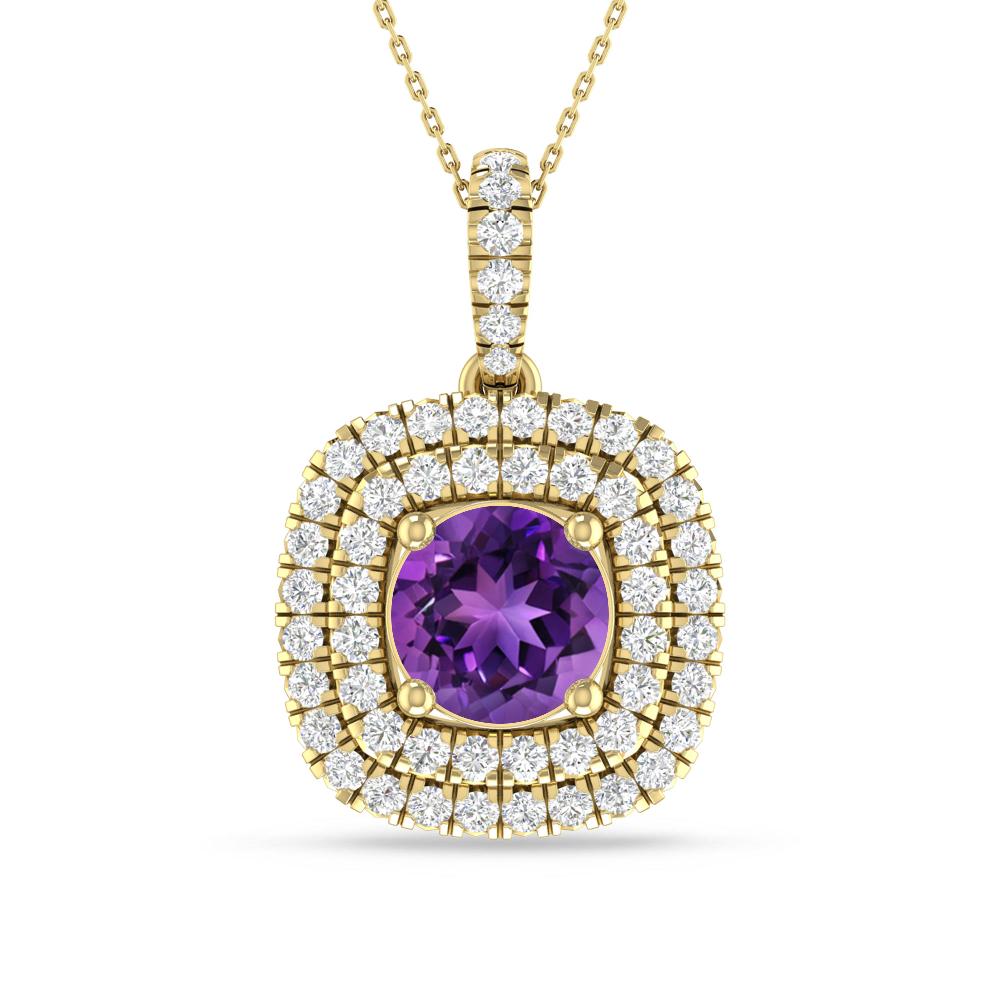 Yellow Gold - Amethyst