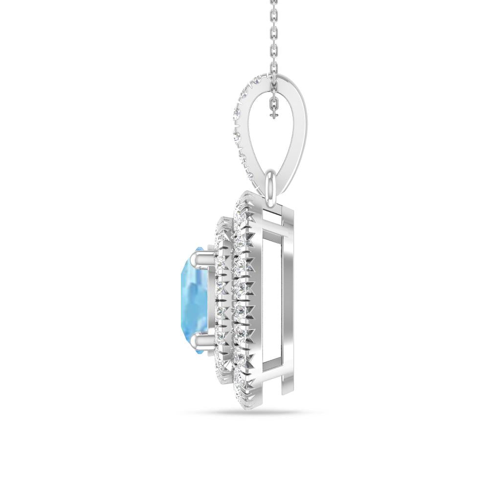 White Gold - Aquamarine