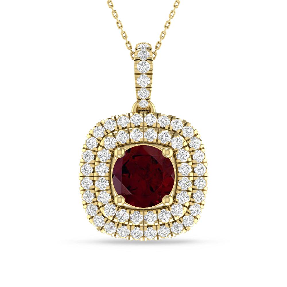 Yellow Gold - Garnet