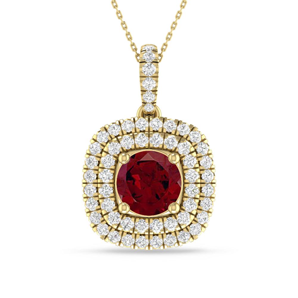 Yellow Gold - Garnet