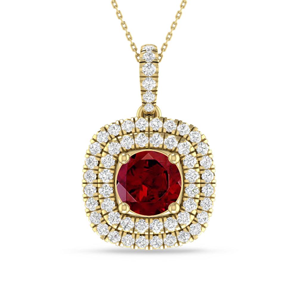Yellow Gold - Garnet