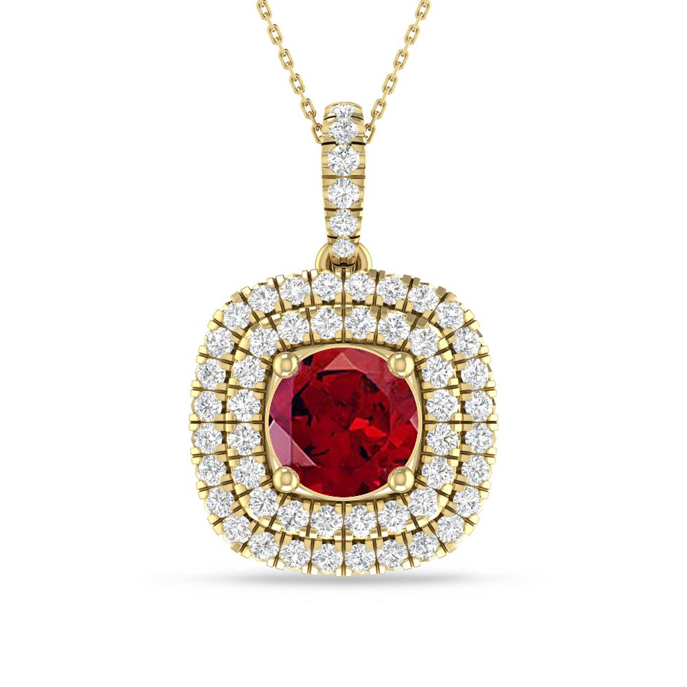Yellow Gold - Garnet