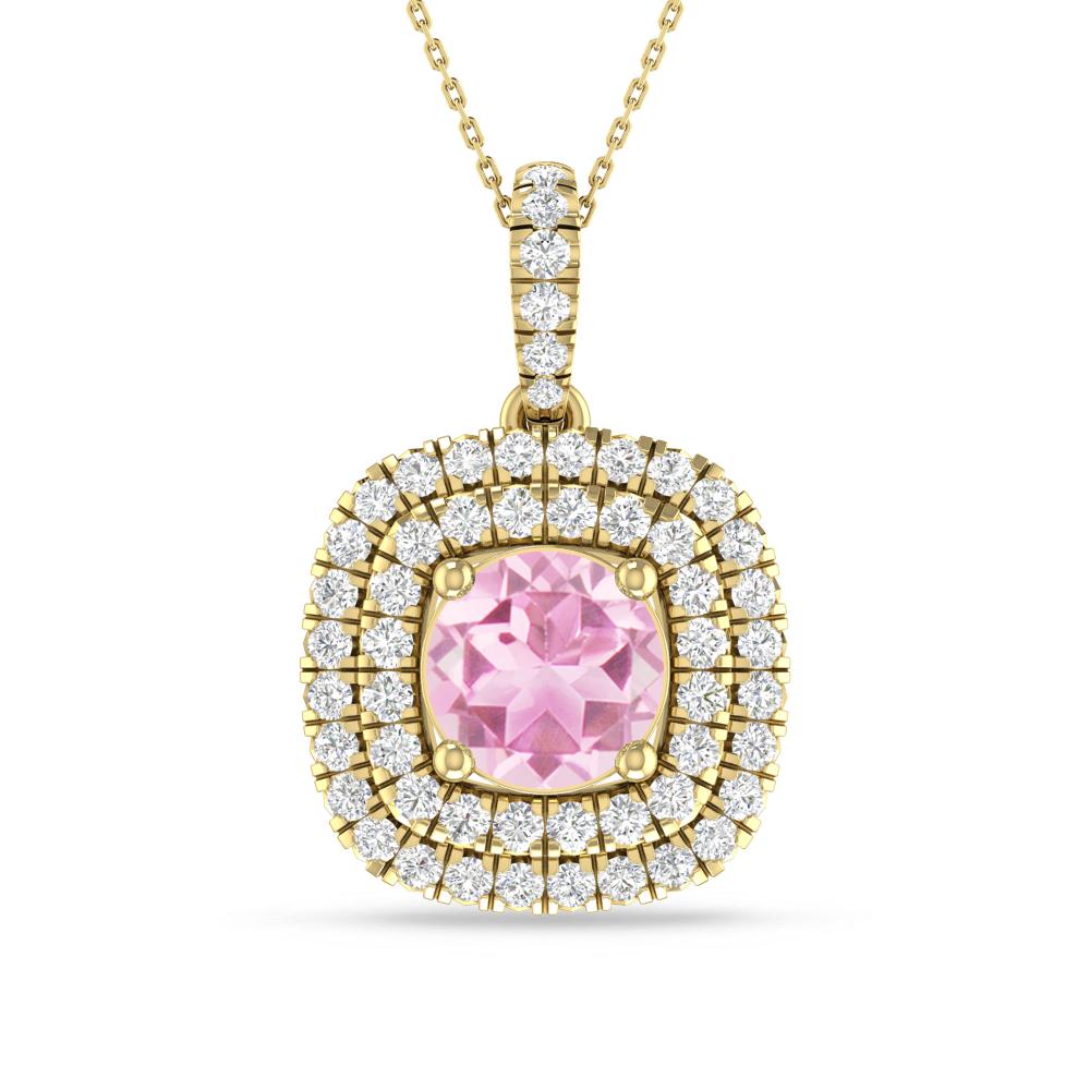 Yellow Gold - Pink Tourmaline