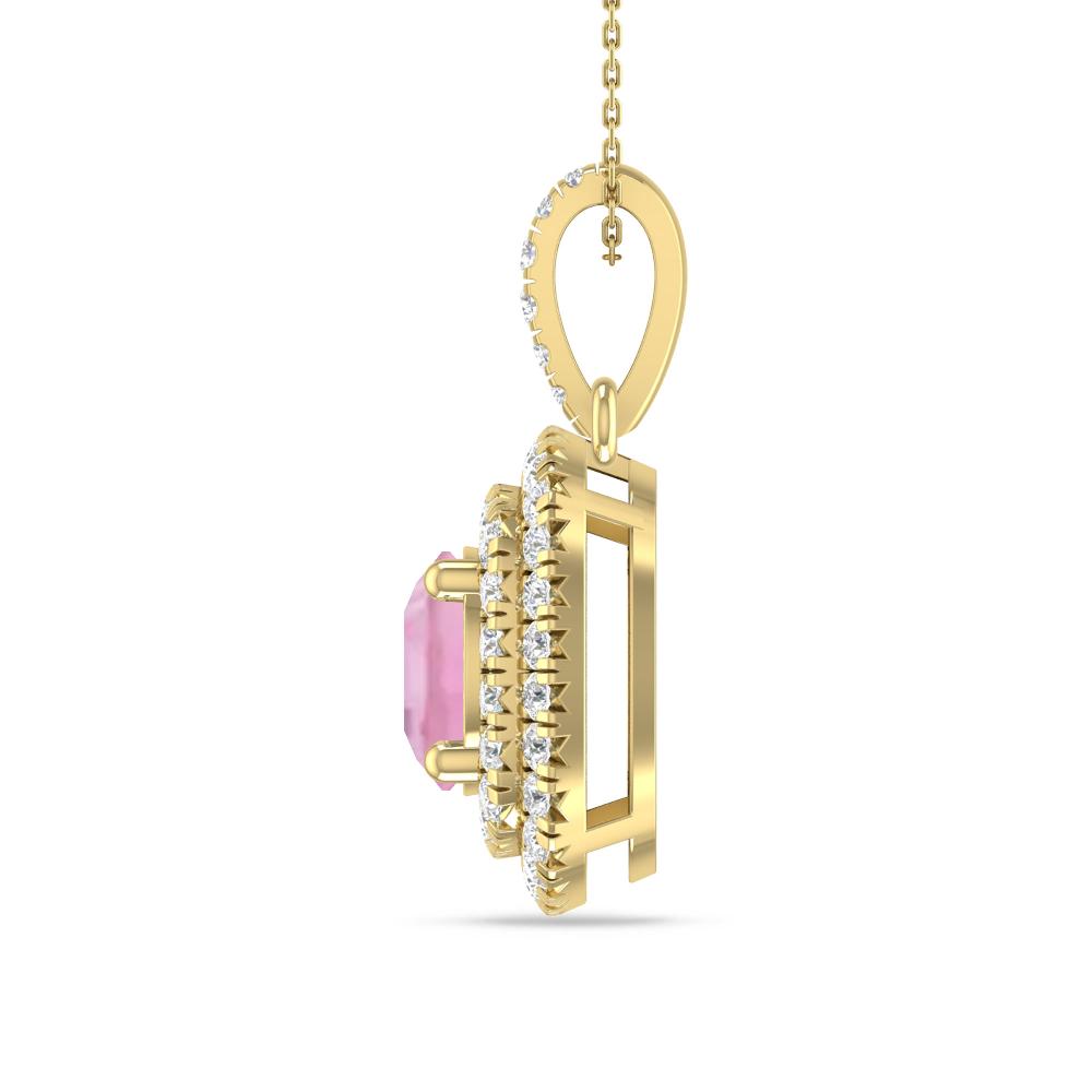 Yellow Gold - Pink Tourmaline