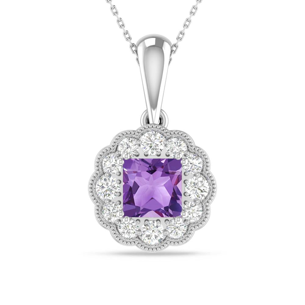 White Gold - Amethyst
