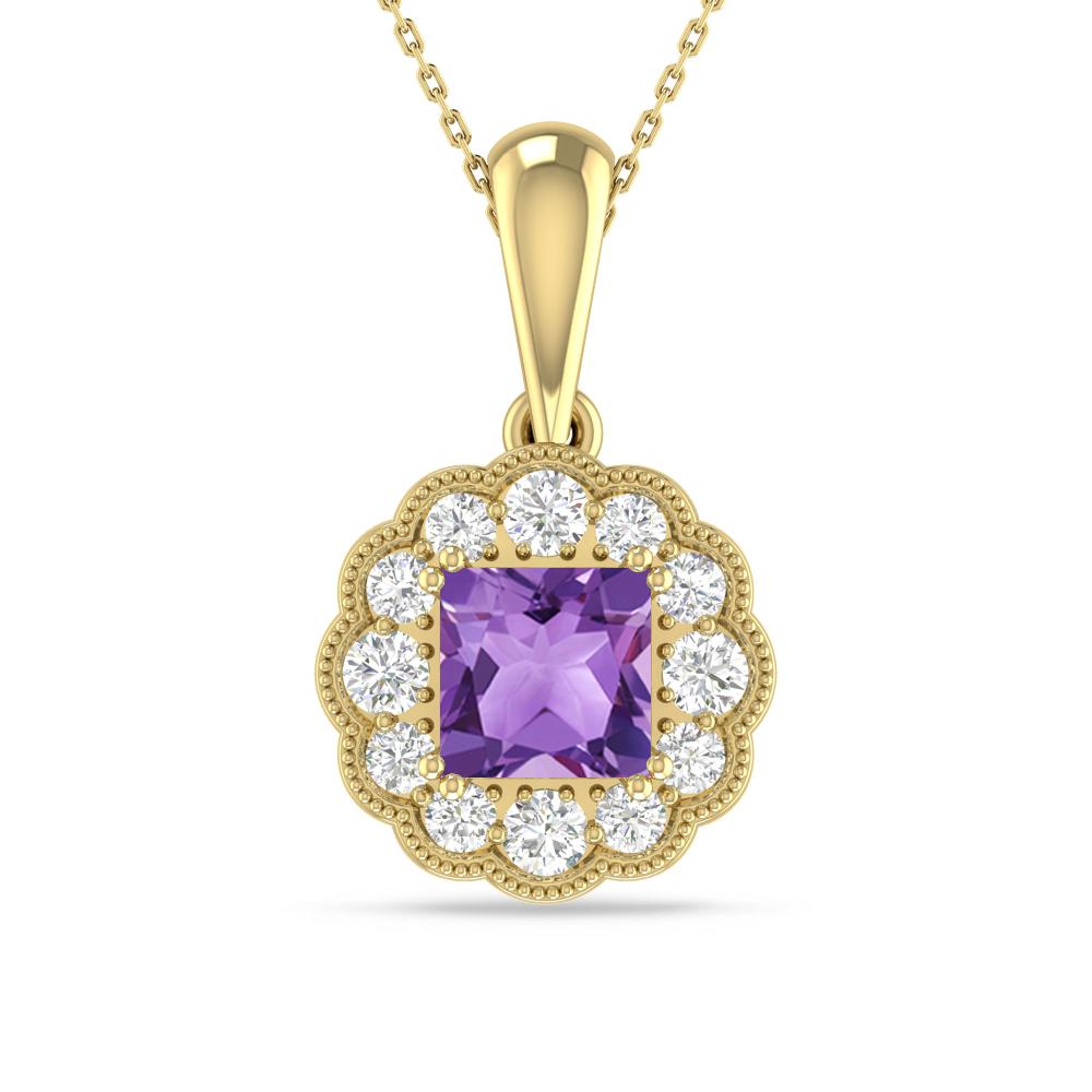 Yellow Gold - Amethyst