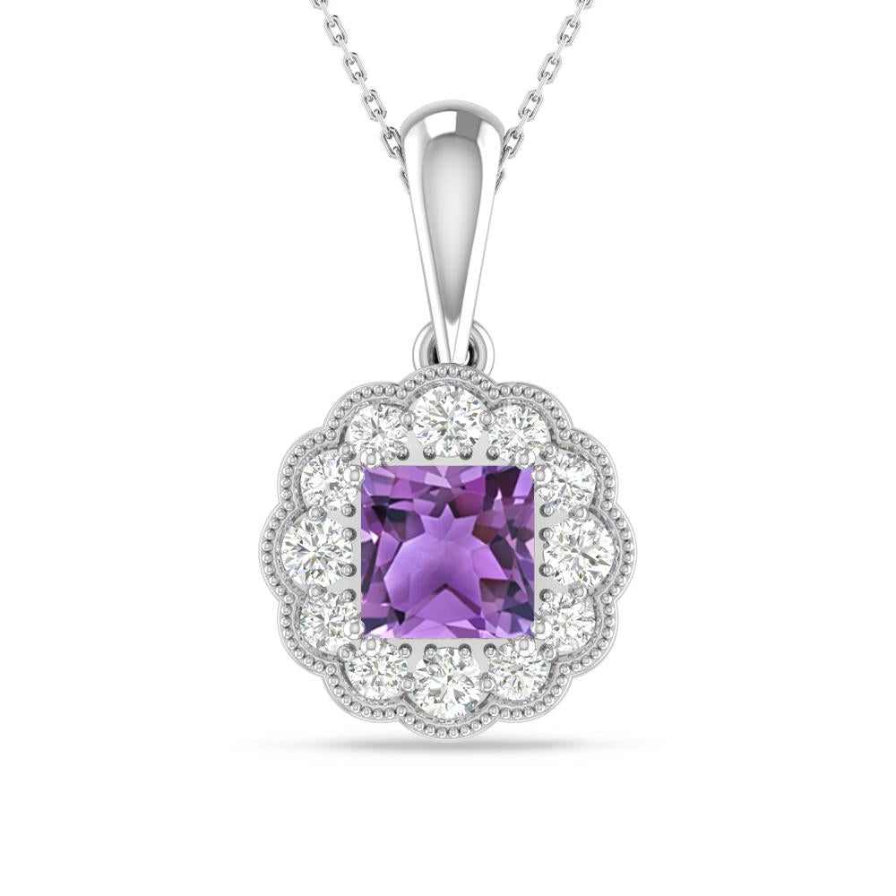 White Gold - Amethyst