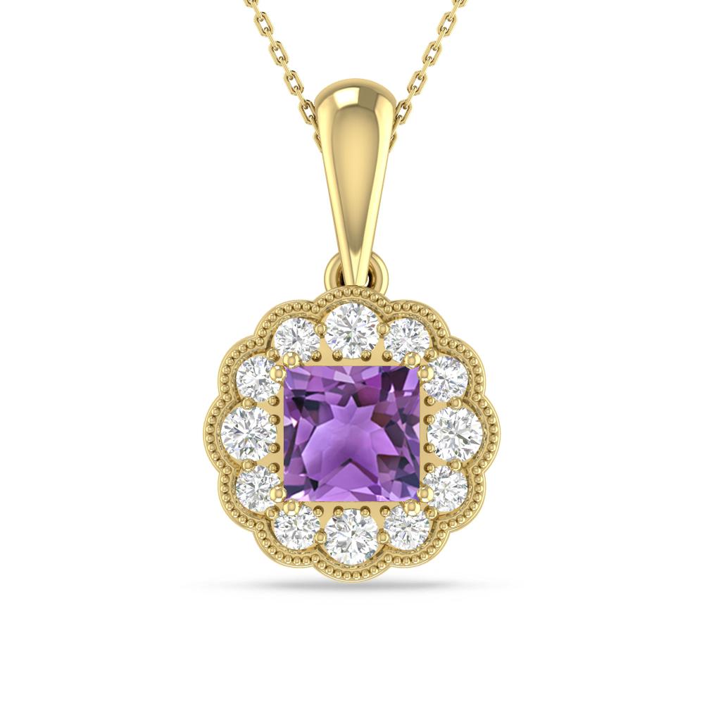Yellow Gold - Amethyst