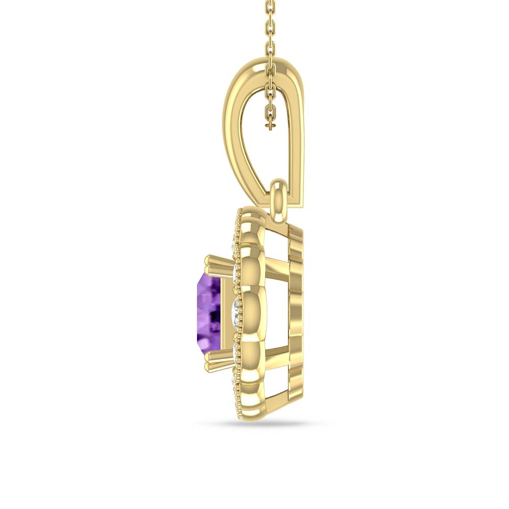 Yellow Gold - Amethyst
