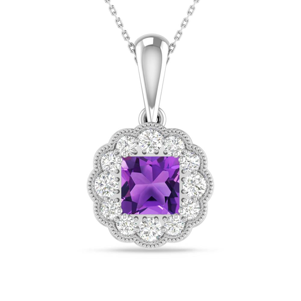 White Gold - Amethyst