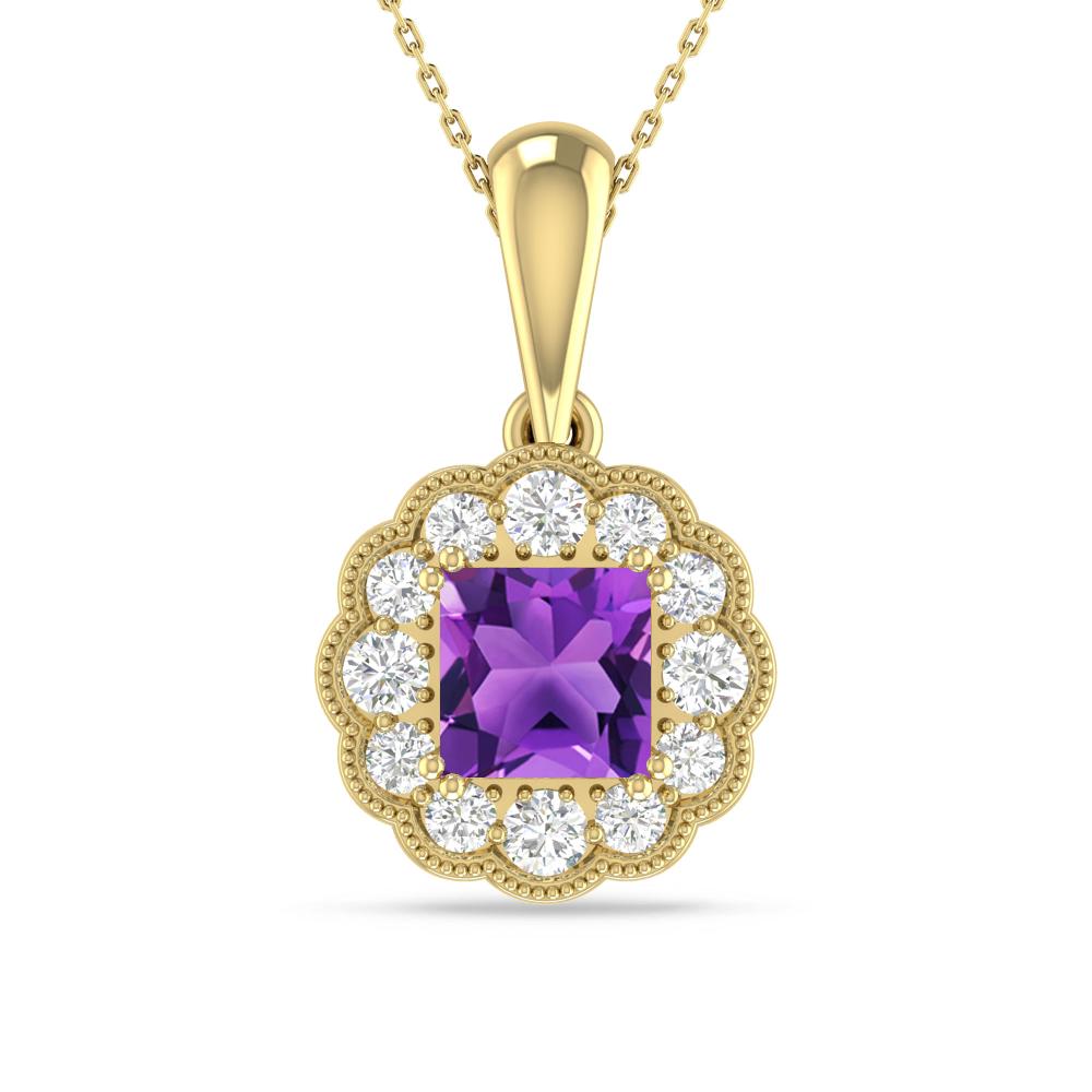 Yellow Gold - Amethyst