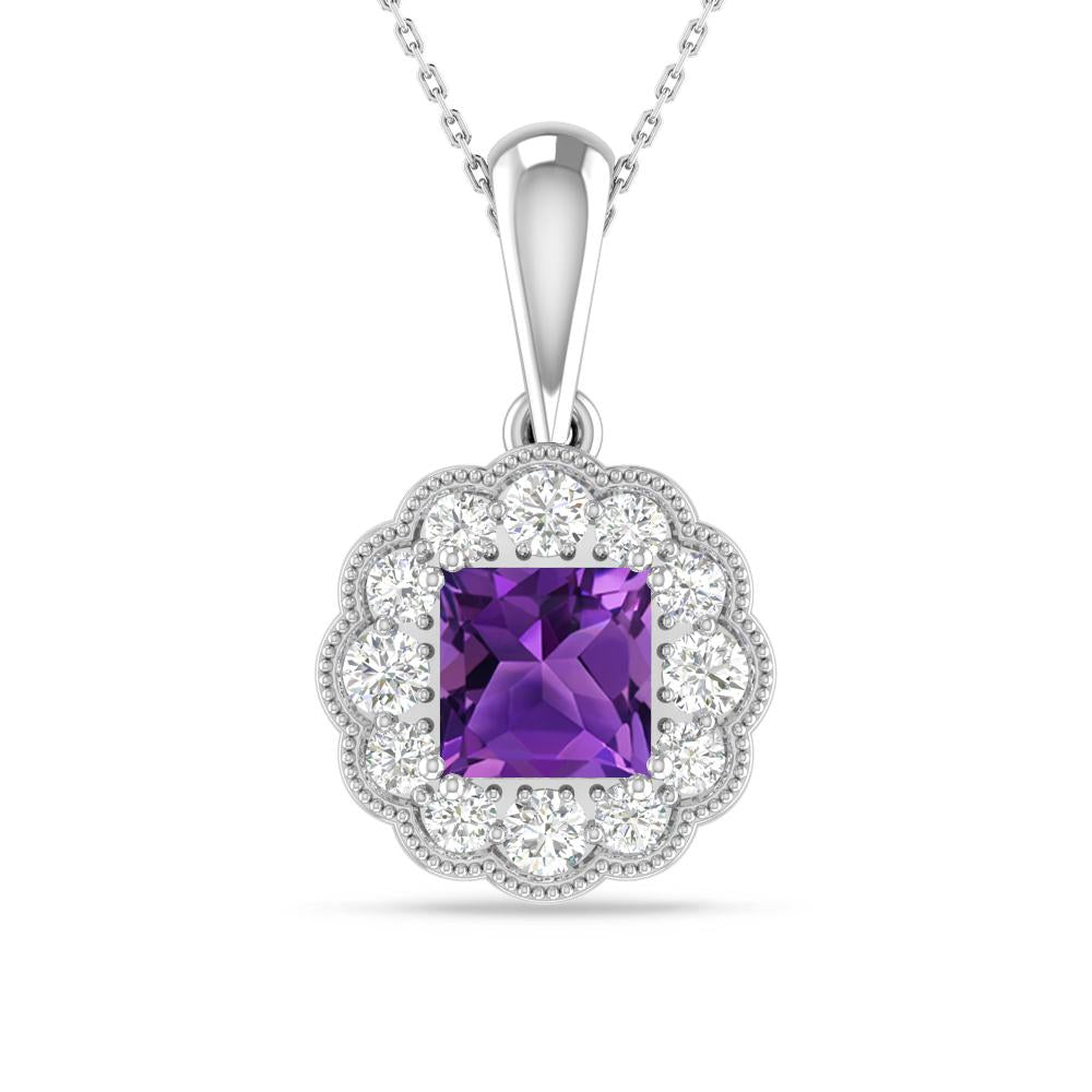White Gold - Amethyst