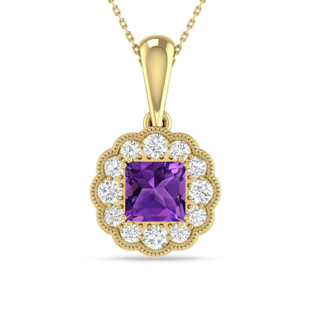 Yellow Gold - Amethyst