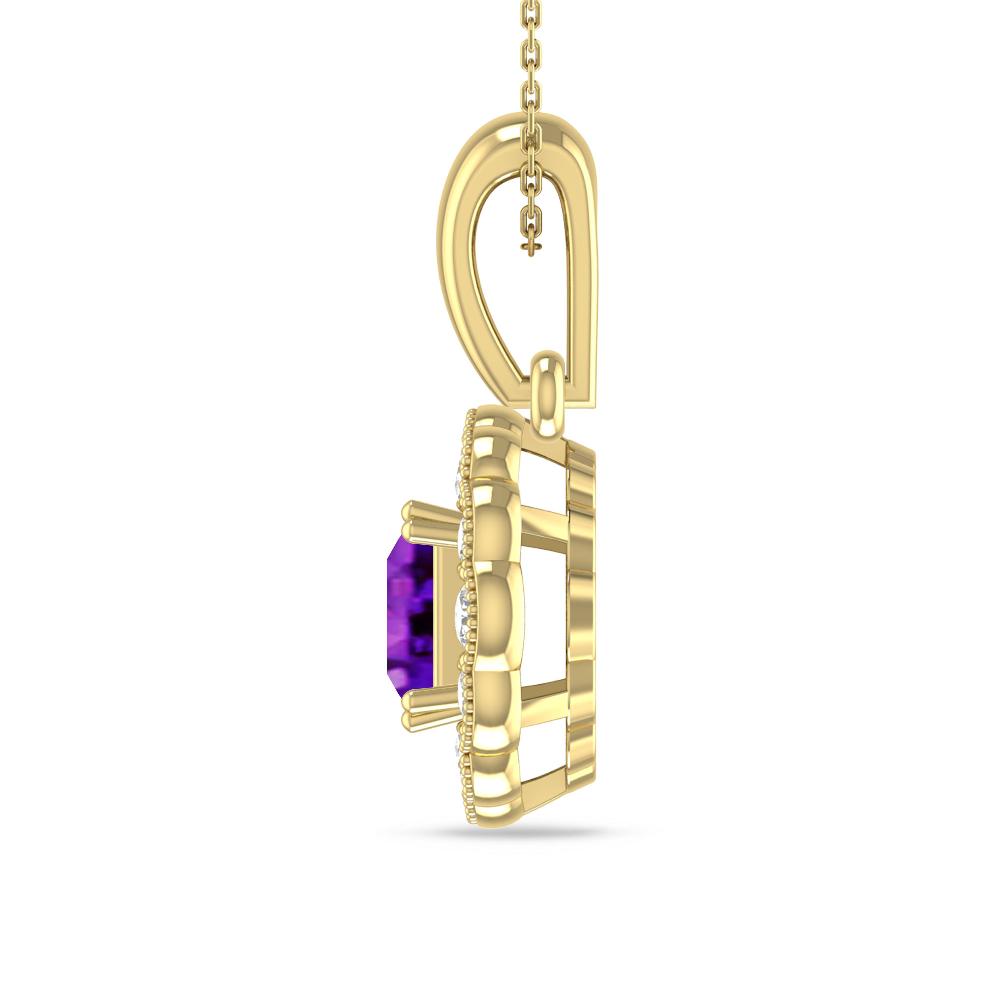 Yellow Gold - Amethyst