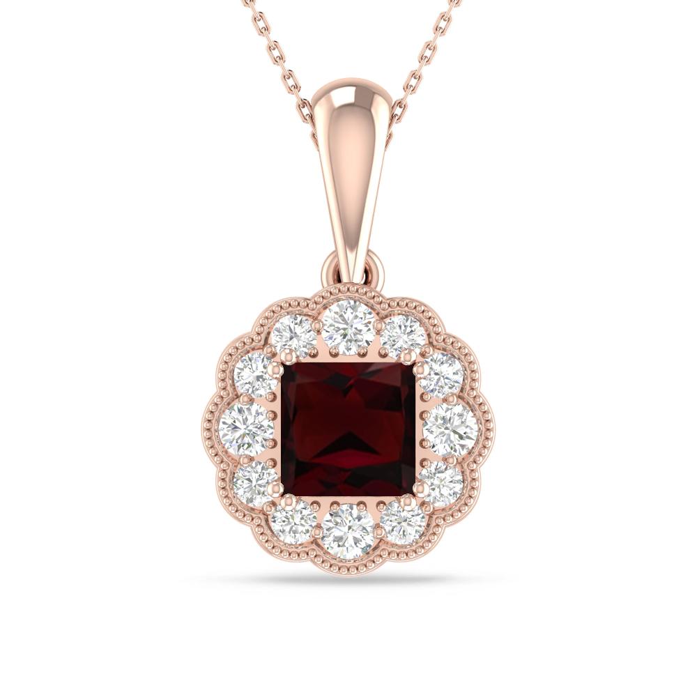 Rose Gold - Garnet