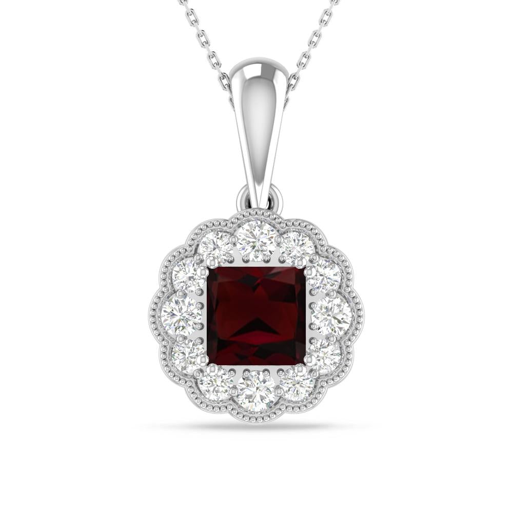 White Gold - Garnet